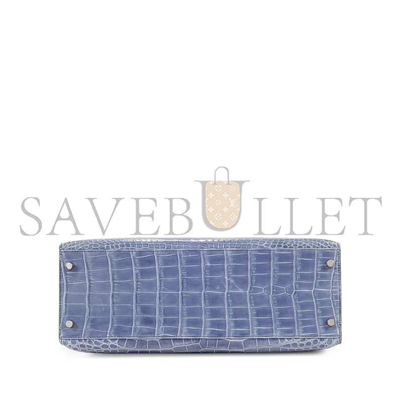 H**me5 master kelly 32 blue brighton matte american alligator (32*23*10.5cm)